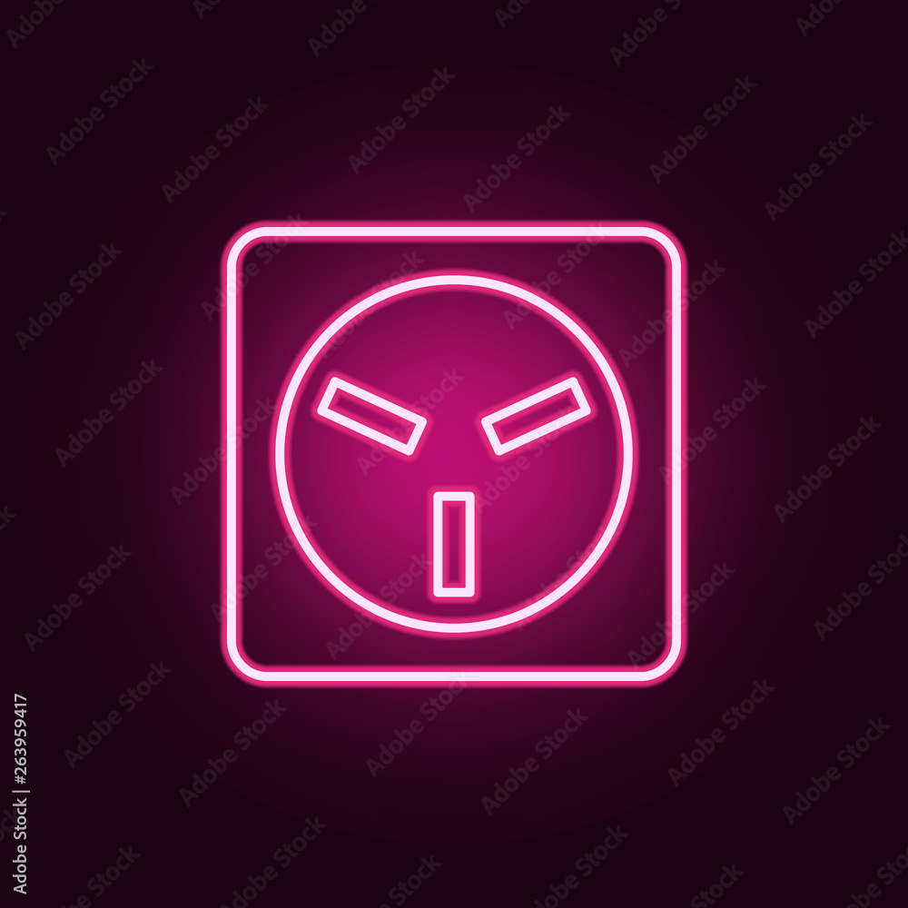 electric outlet icon. Elements of Web in neon style icons. Simple icon for websites, web design, mobile app, info graphics electric outlet icon. Elements of Web in neon style icons. Simple icon for websites, web design, mobile app, info graphics