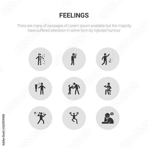 9 round vector icons such as helpless human, hopeful human, hopeless human, horrible hot contains hungry hurt impatient in love helpless hopeful icon3_, gray feelings icons