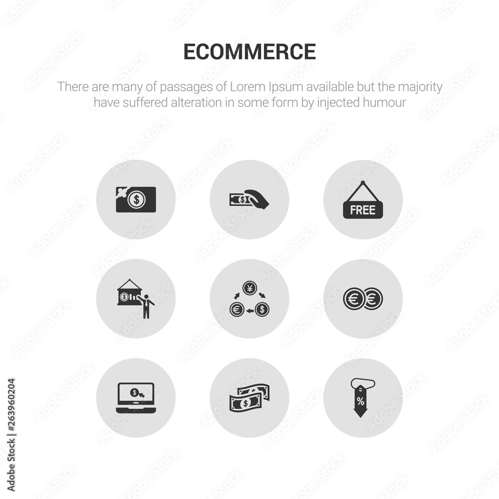 9 round vector icons such as discount, dollar bill, ecommerce, euro, exchange rate contains financial presentation, free, get money, gift card. discount, dollar bill, icon3_, gray ecommerce icons 9 round vector icons such as discount, dollar bill, ecommerce, euro, exchange rate contains financial presentation, free, get money, gift card. discount, dollar bill, icon3_, gray ecommerce icons