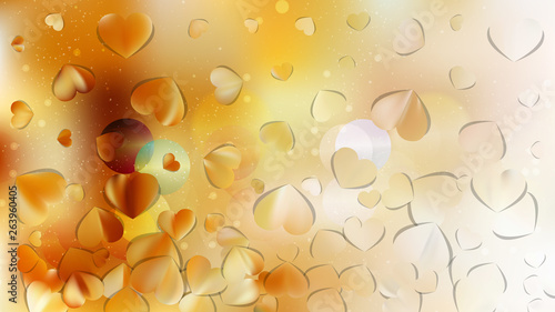 Yellow Valentines Day Background Graphic