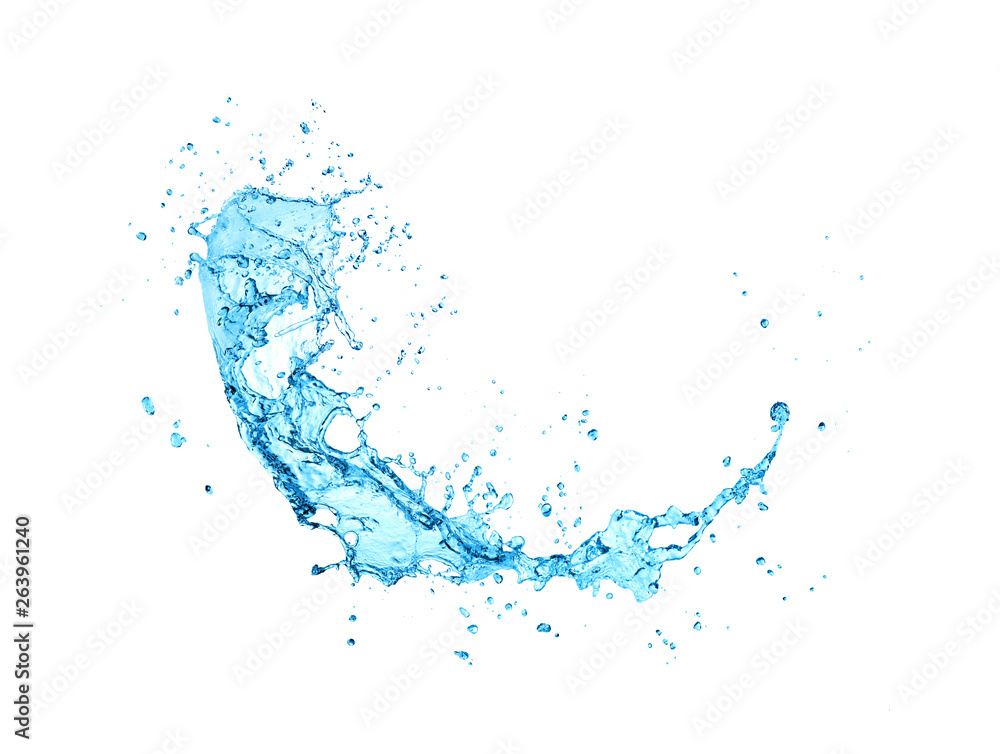 water Splash On white Background water Splash On white Background
