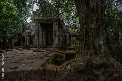 Prasat Preah Khan temple, in Siem reap, Cambodia