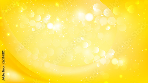 Abstract Yellow Blur Lights Background Vector