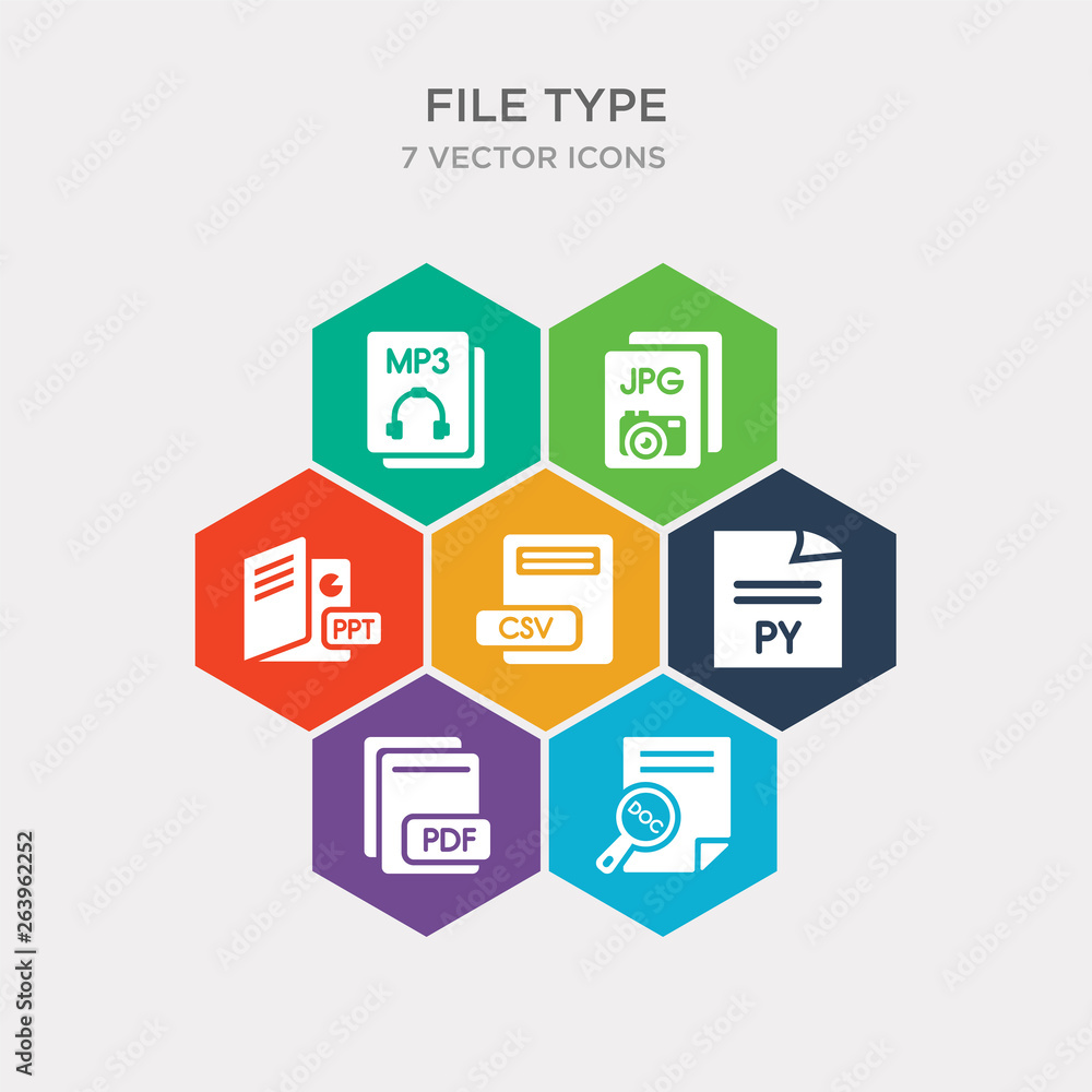 simple set of doc, pdf, py, csv icons, contains such as icons ppt, jpg, mp3 and more. 64x64 pixel perfect. infographics vector simple set of doc, pdf, py, csv icons, contains such as icons ppt, jpg, mp3 and more. 64x64 pixel perfect. infographics vector