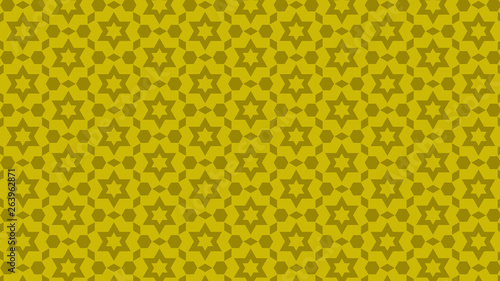 Gold Seamless Stars Background Pattern