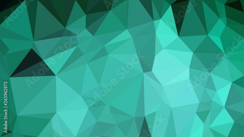 Mint Green Polygonal Background Vector Image