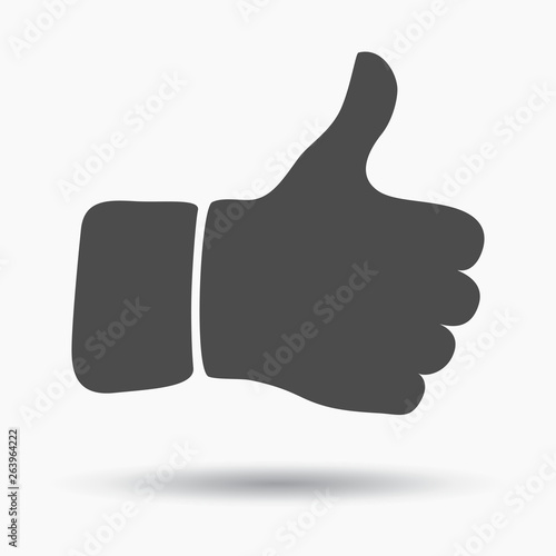 Hand Drawn Thumb Up Businessman Hand Gesture Illustration On White Isolated Background