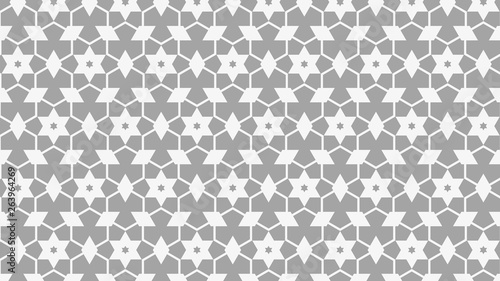 Grey Seamless Star Background Pattern