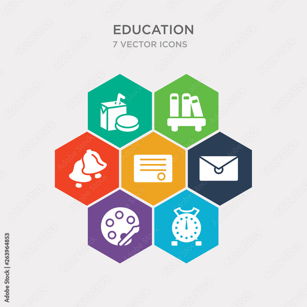 simple set of alarm clock, paint palette, letter, diploma icons, contains such as icons bell, bookshelf, lunch and more. 64x64 pixel perfect. infographics vector simple set of alarm clock, paint palette, letter, diploma icons, contains such as icons bell, bookshelf, lunch and more. 64x64 pixel perfect. infographics vector