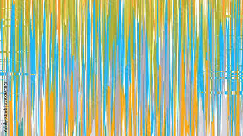 Abstract Blue and Orange Vertical Lines and Stripes Background