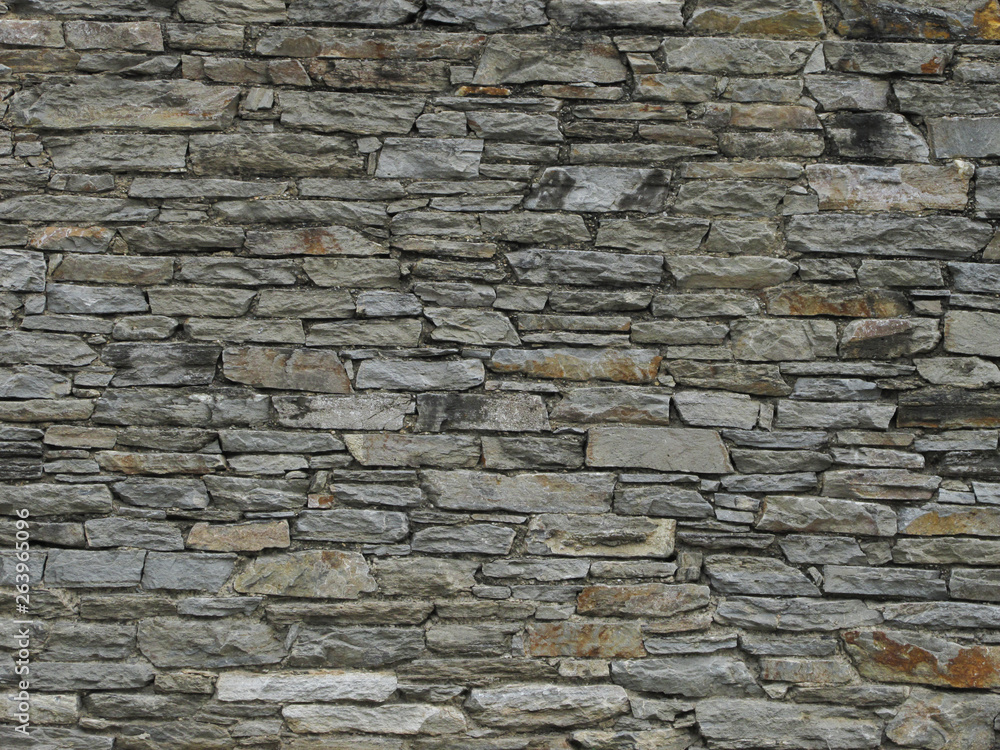 Pared De Piedra En Diversos Grises Pared De Piedra En Diversos Grises