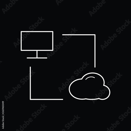 cloud technologies, Internet hosting icon