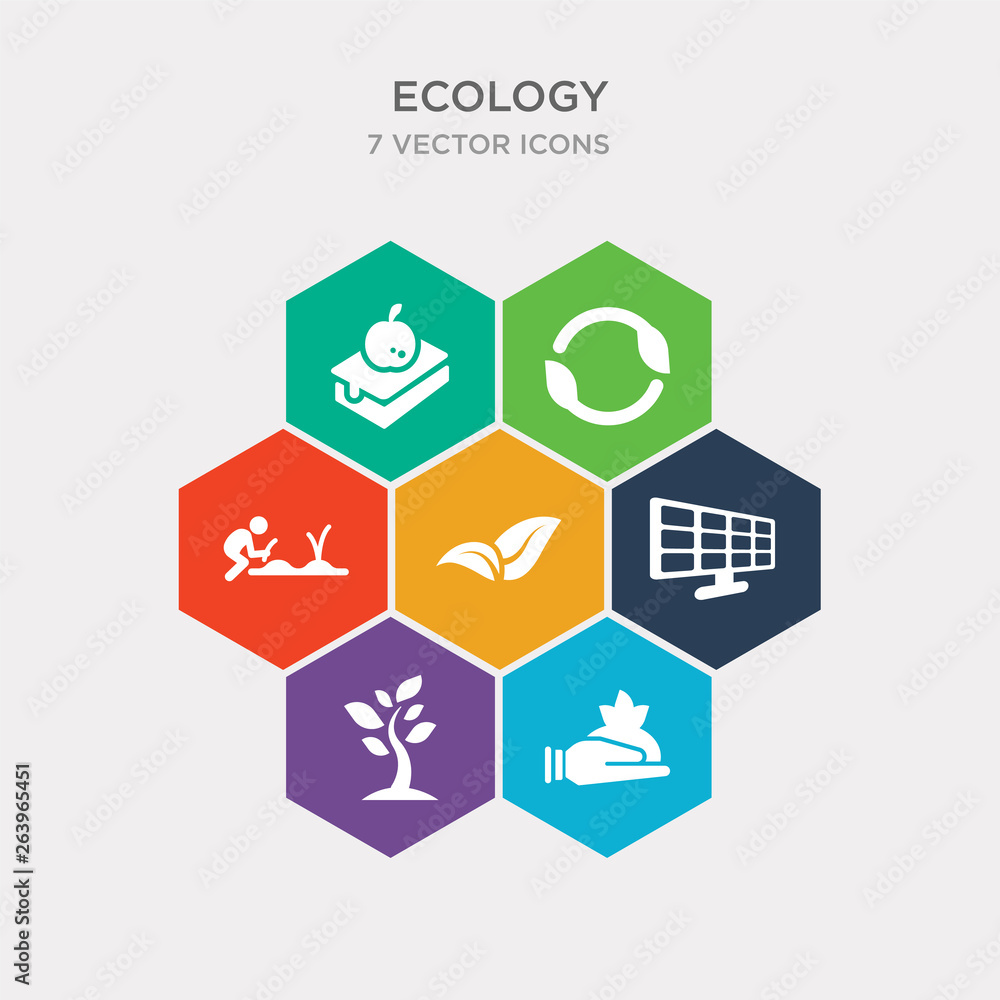 simple set of plant on a hand, tree with many leaves, solar energy, two leaves icons, contains such as icons plant a tree, reload, apple and books and more. 64x64 pixel perfect. infographics vector