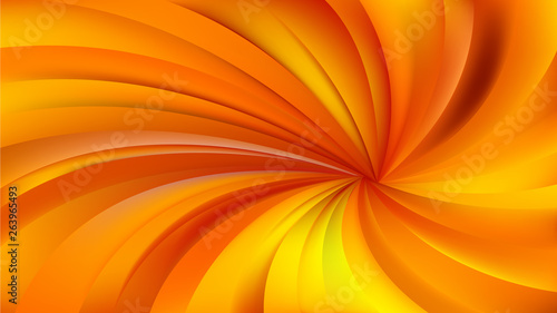 Orange and Yellow Spiral Rays Background