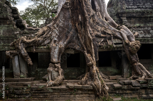 Prasat Preah Khan temple, in Siem reap, Cambodia