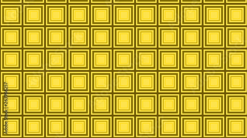 Yellow Seamless Concentric Squares Pattern Background Illustrator