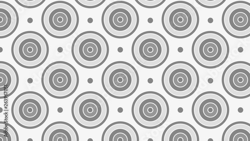 Grey Concentric Circles Pattern Background