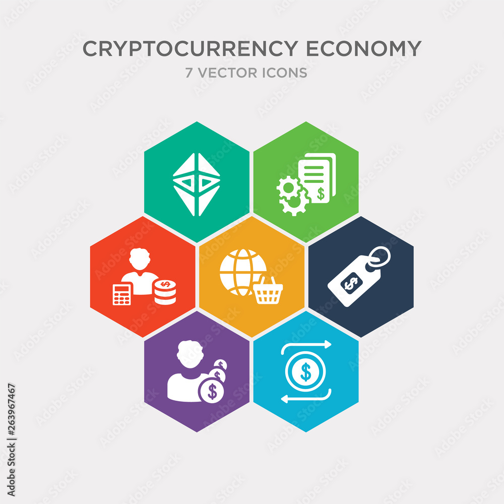 simple set of dollar reload, dollar, dollar tag, e-business icons, contains such as icons economist, economy gear, etherium and more. 64x64 pixel perfect. infographics vector