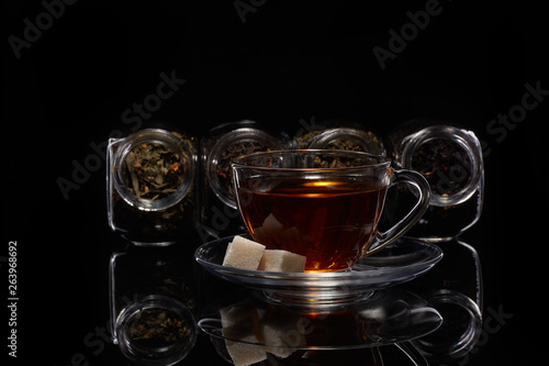 Assortment of dry tea.