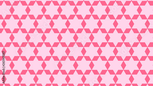 Pink Seamless Star Pattern Illustration
