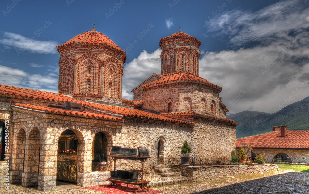 View to Saint Naum Monastery, Ohrid, North Macedonia