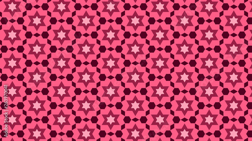 Pink Star Pattern Background