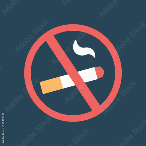 Color icon do not smoke