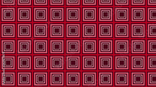 Dark Red Seamless Geometric Concentric Squares Pattern Vector