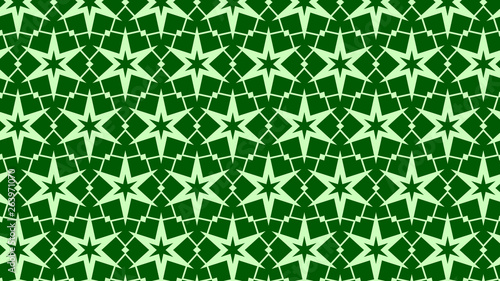 Green Stars Pattern