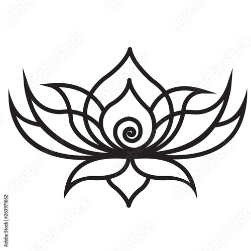 lotus graphic for cut templates for laser cutting