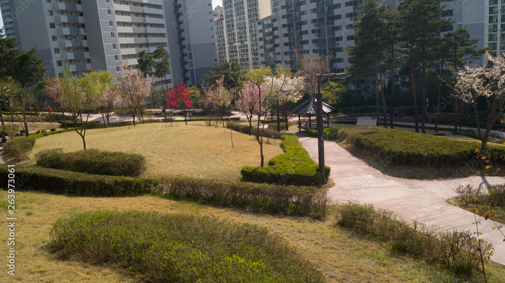 Naklejka premium 뒷동네 공원
