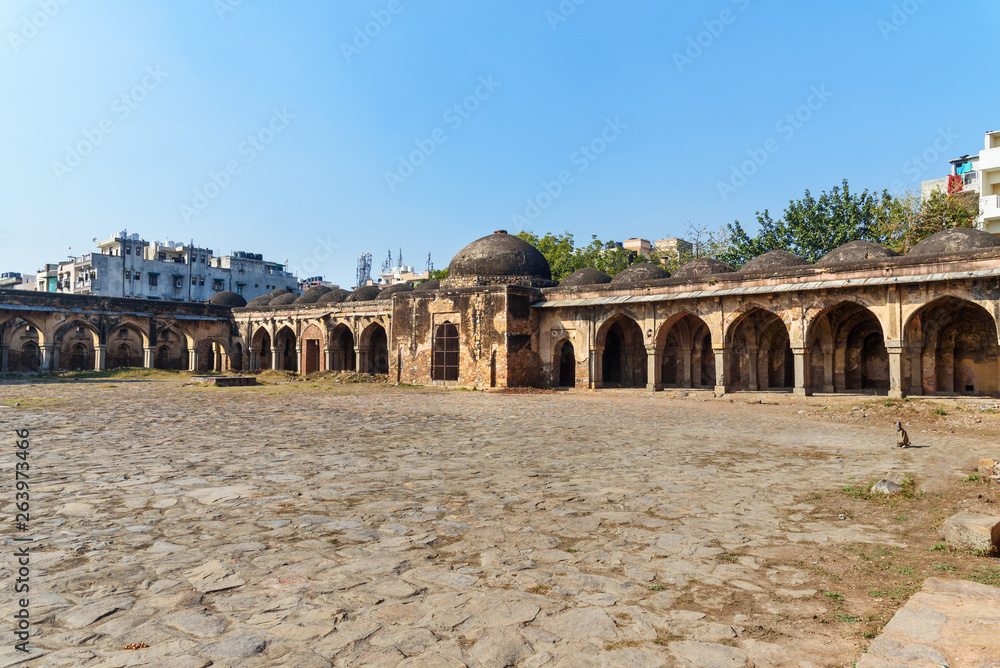 Ruins of Begumpur Mosque in New Delhi. India