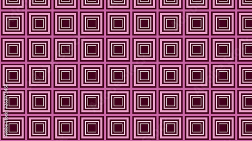 Pink Concentric Squares Pattern