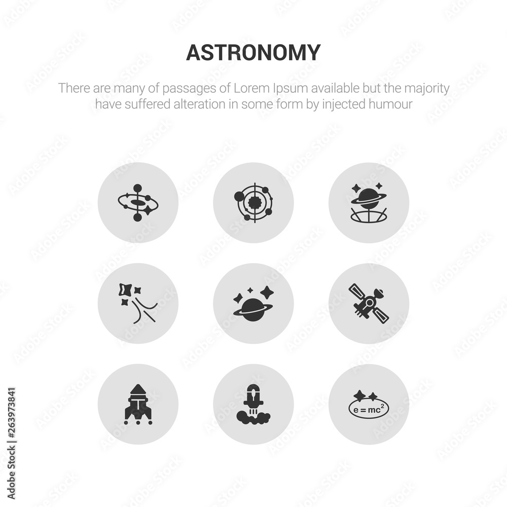9 round vector icons such as relativity, rocket launch, rocket ship, satellite, saturn contains shooting star, simulator, solar system, space. relativity, rocket launch, icon3_, gray astronomy icons 9 round vector icons such as relativity, rocket launch, rocket ship, satellite, saturn contains shooting star, simulator, solar system, space. relativity, rocket launch, icon3_, gray astronomy icons