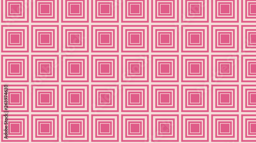 Pink Concentric Squares Pattern Background Vector Image