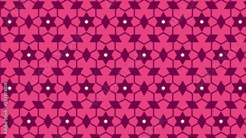 Pink Stars Background Pattern Vector