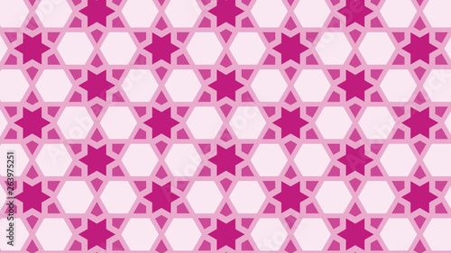 Pink Seamless Stars Pattern