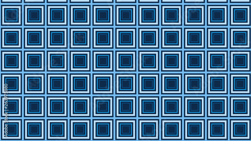 Dark Blue Concentric Squares Pattern Background Image