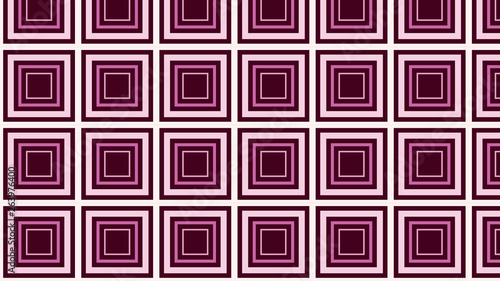 Pink Seamless Concentric Squares Background Pattern Vector Illustration