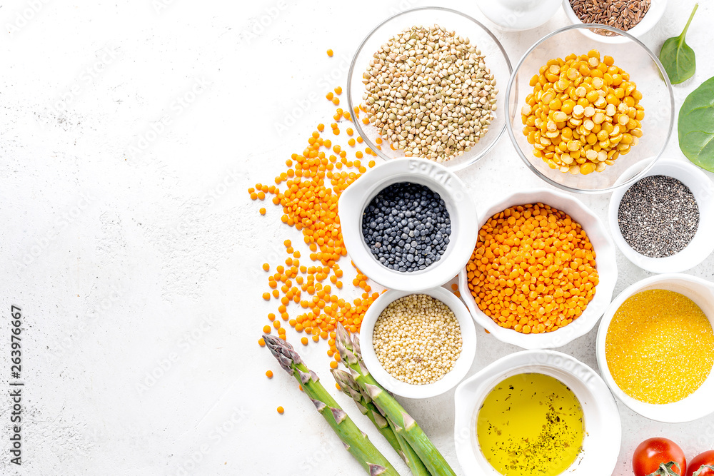 Healthy food concept with healthy ingredients Healthy food concept with healthy ingredients