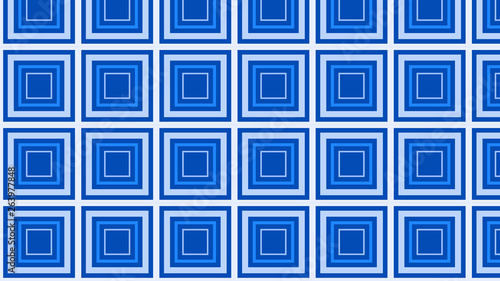 Blue Seamless Concentric Squares Pattern