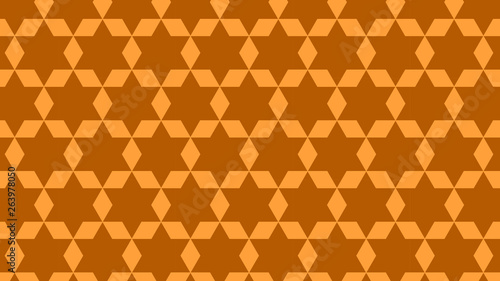 Orange Seamless Star Background Pattern