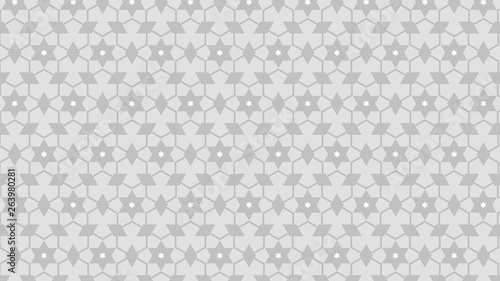 White Seamless Stars Pattern Background
