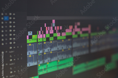 video editting timeline