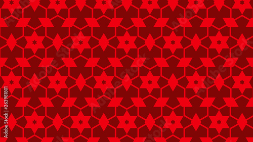 Red Seamless Stars Background Pattern Image