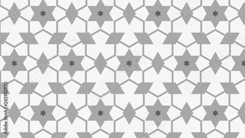 Grey Stars Pattern Background