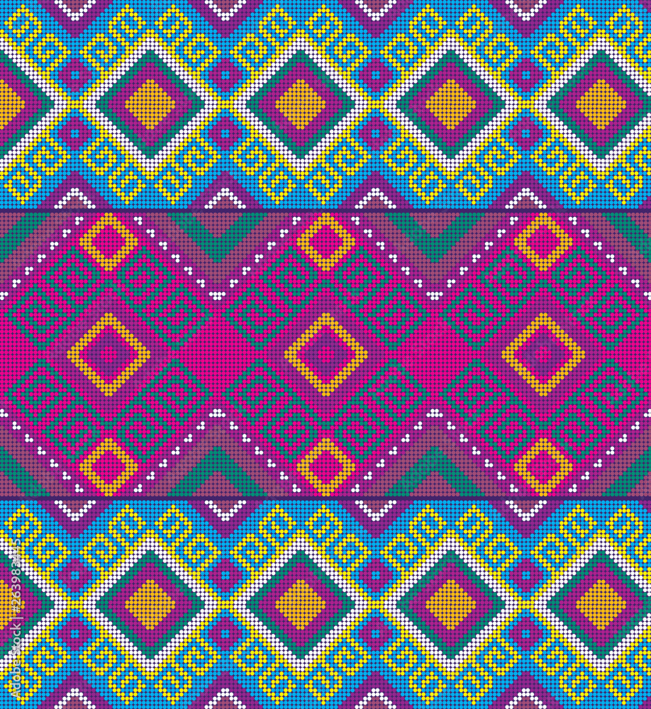 textura decorativa multicolor textil maya ilustración de Stock | Adobe Stock