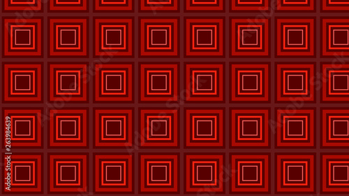 Dark Red Concentric Squares Background Pattern