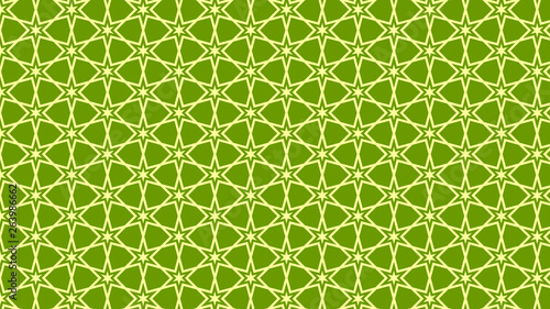 Green Stars Pattern Background