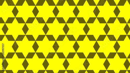 Yellow Seamless Star Background Pattern